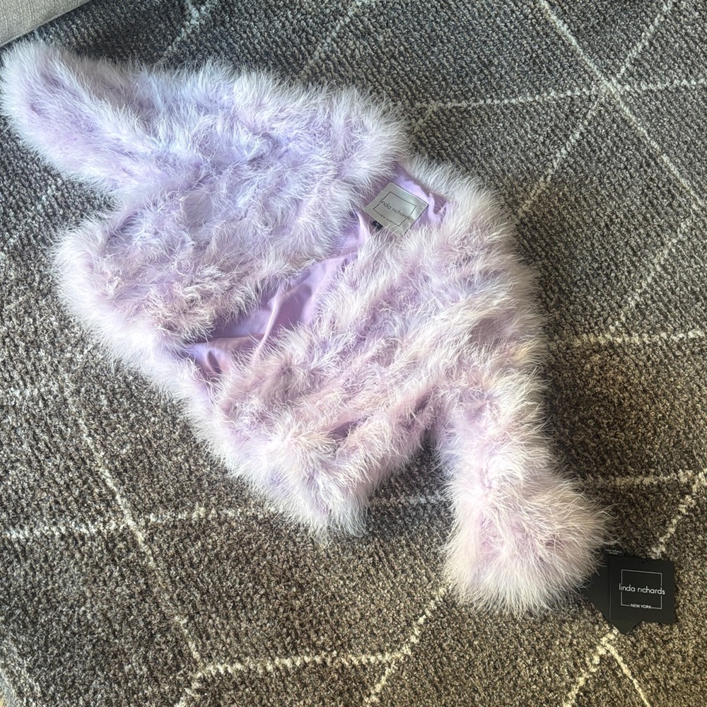 Linda Richards New York Genuine Feather Bolero Jacket